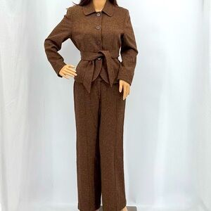 Context Vintage Y2K Minimalist Quiet Luxury Wool Silk Career Business Pants Sui